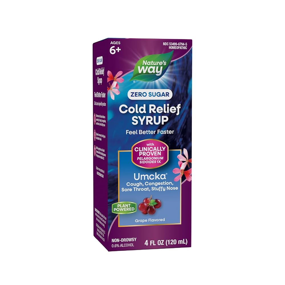Nature's Way Umcka Cough Syrup SF Grape
