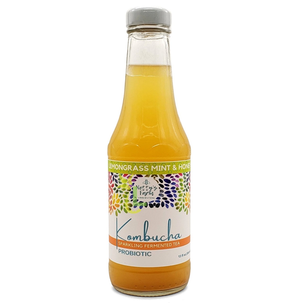 Netty's Farm Lemongrass Mint &Honey Kombucha