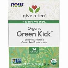 Now Organic Green Kicks Tea (24 Tea bags)