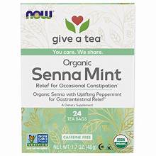 Now Organic Senna Mint Tea (24 Bags)