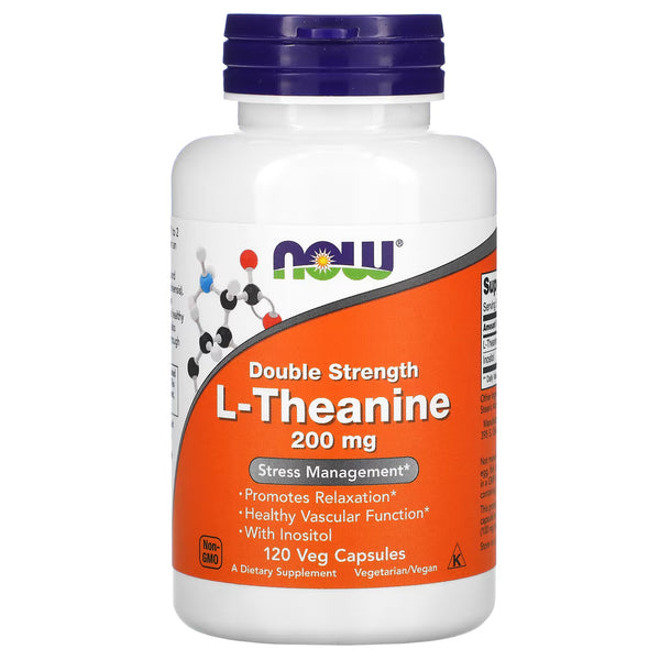 Now L Theanine 200 mg 60 Vcaps