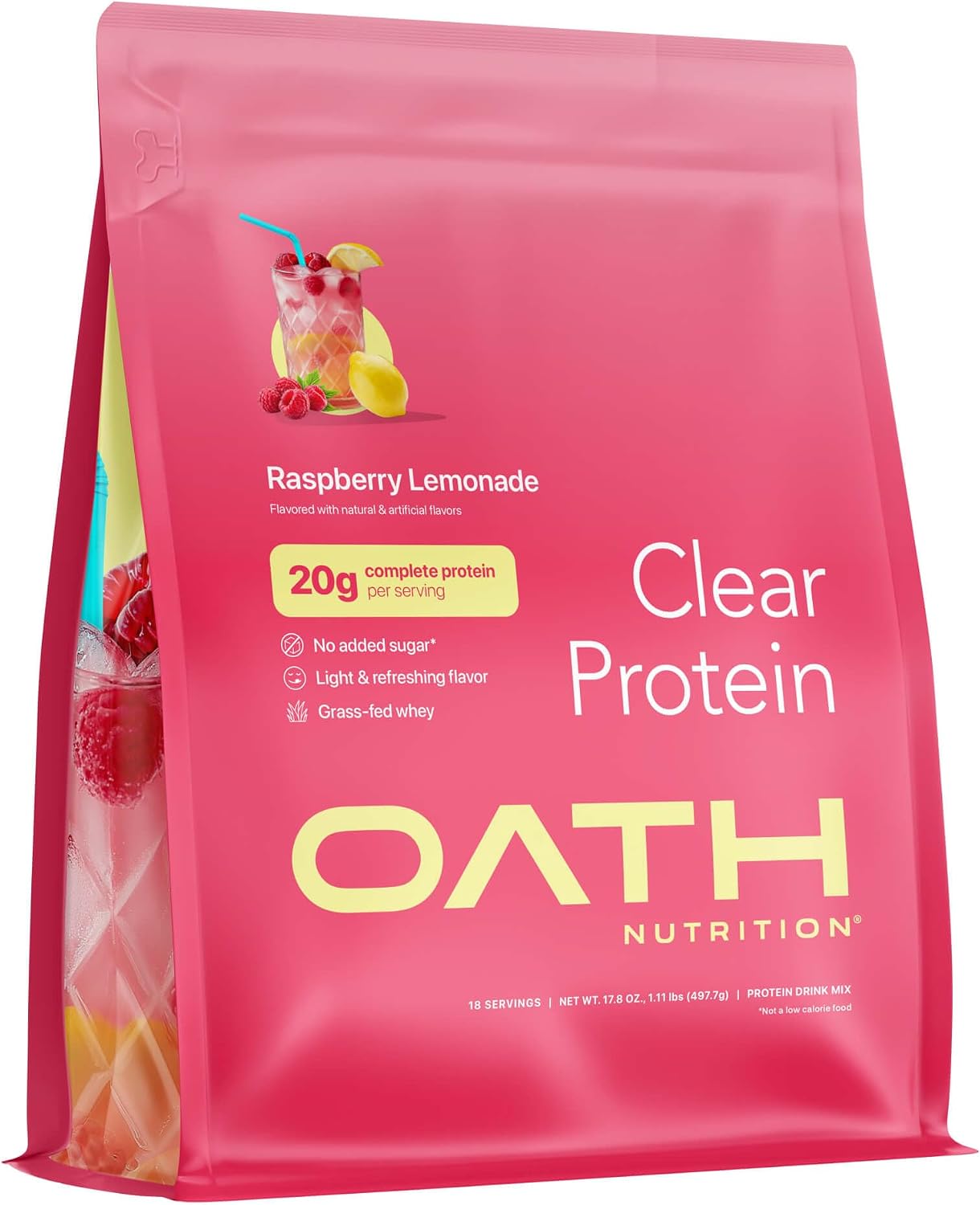 Oath Nutrition Clear Whey Protein (Raspberry Lemonade)