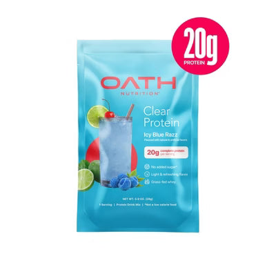 Oath Nutrition Clear Whey Protein Sachet (Icy Blue Razz)