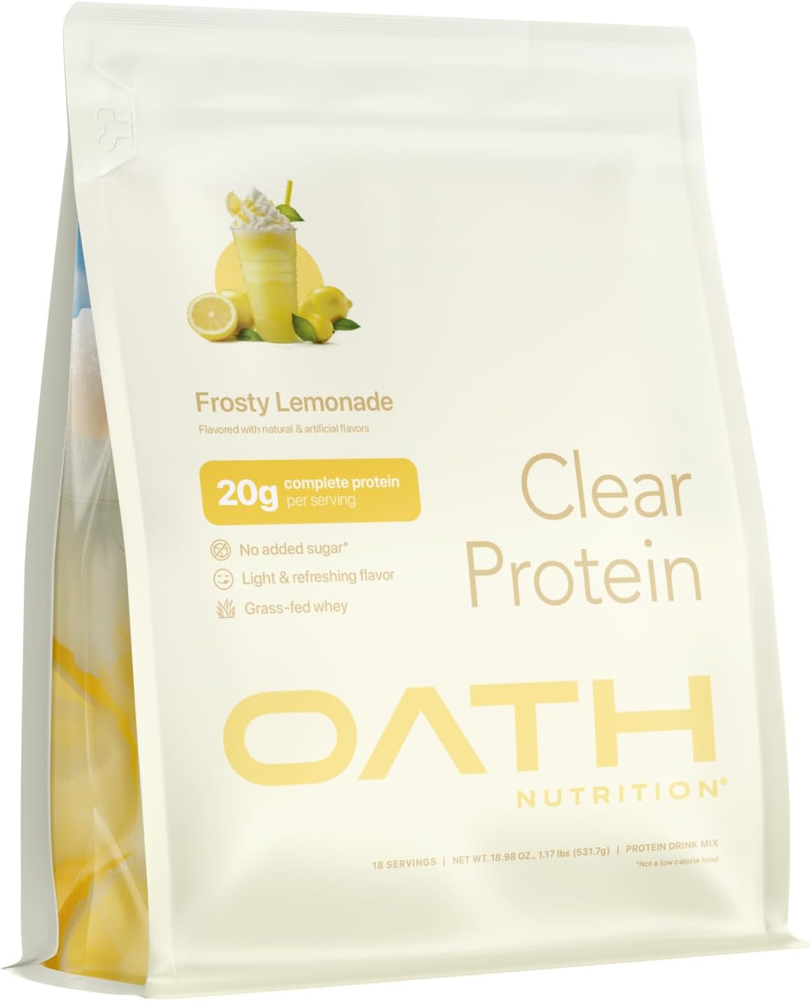 Oath Nutrition Clear Whey Protein 20g (Frosty Lemonade)