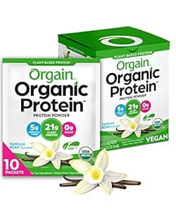 Orgain Protein Powder sachet 21g- vanilla (1.62oz)