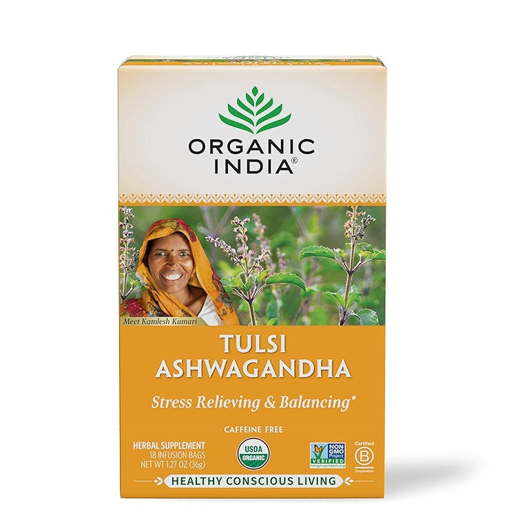 Organic India Tulsi Ashwagandha Tea
