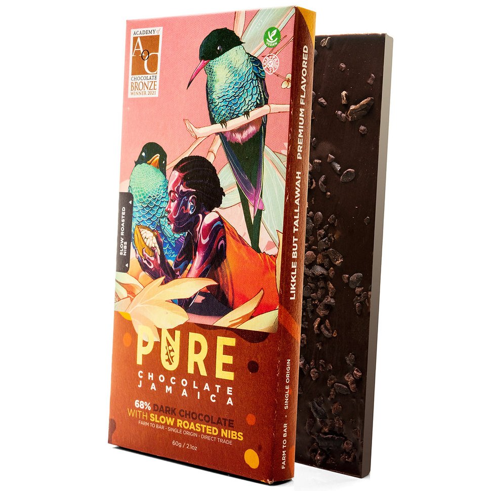 Pure Chocolate-Slow Roasted Nibs 4oz
