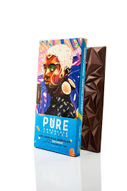 Pure Chocolate Jamaica 57% Dark Milk Chocolate w/ Coconut