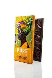 Pure Chocolate Jamaica 70% Dark Chocolate w/ Lemongrass