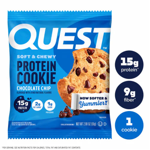 Quest Protein Cookies Chocolate Chip 2.08 oz
