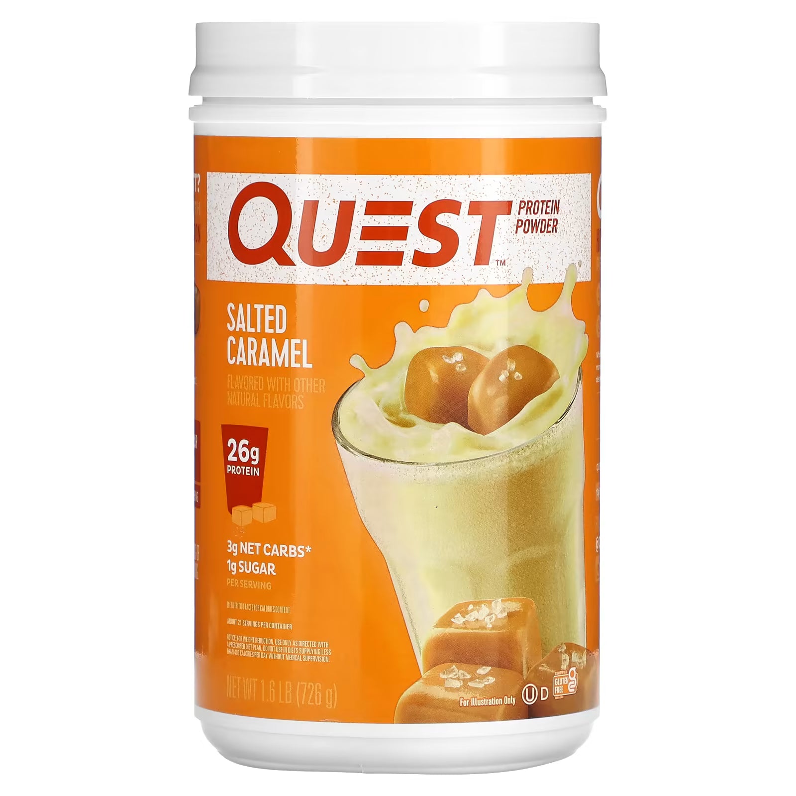Quest Protein Powder Salted Caramel 1.6 lbs