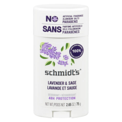 Schmidt's Deodorant- Lavender & Sage