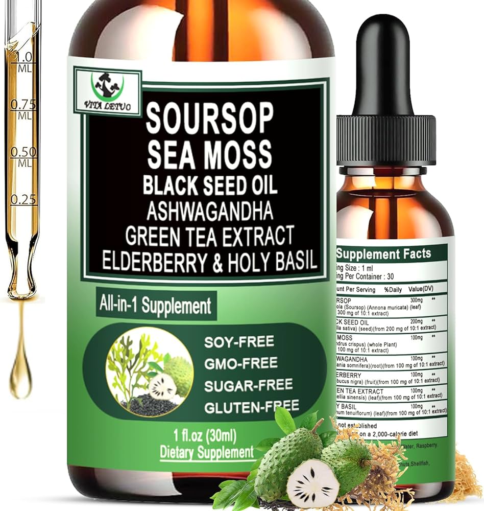 SourSop Sea Moss Liquid Drops
