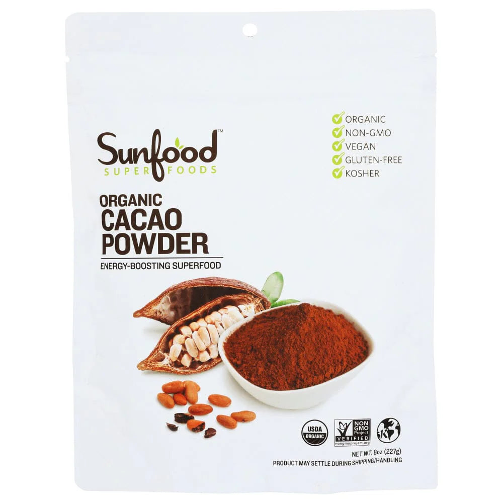 Sunfood Organic Cacao Powder 8oz