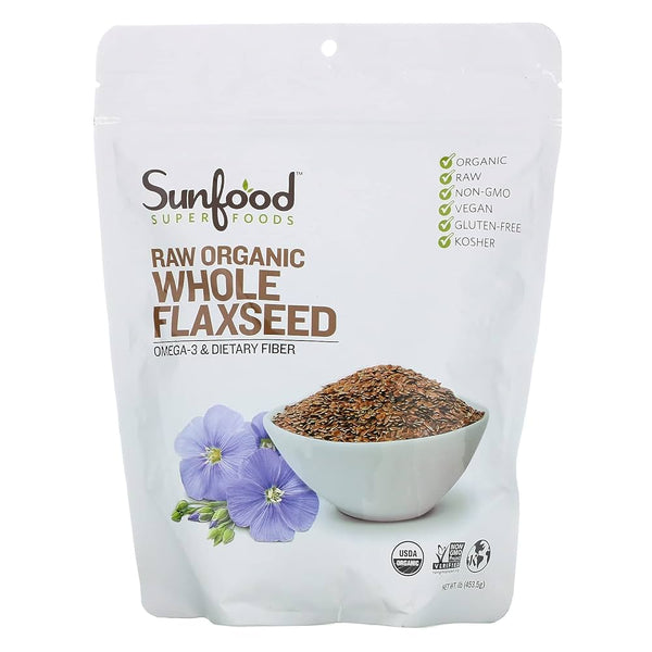Sunfood Organic Whole Flaxseed