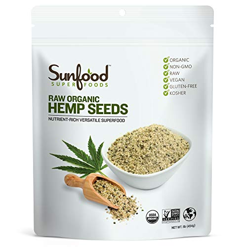 Sunfood Raw Organic Shelled Hemp Seed 1lbs