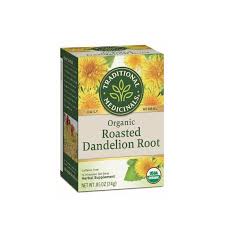 TRADITIONAL MEDICINALS Organic Roasted Dandelion Root (16 Teabags)