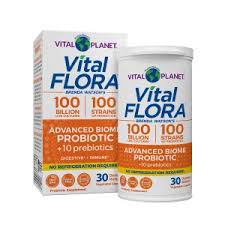 VITAL FLORA 100/100 Advanced Biome Probiotic +10 Prebiotics