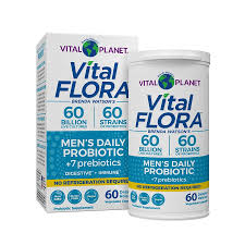 VITAL FLORA 60/60 Men's Daily Probiotic+ 7 Prebiotics