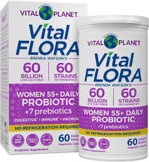VITAL FLORA 60/60 Women 55+ Daily Probiotic + 7 Prebiotics