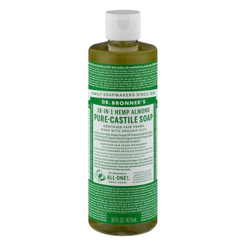 Pure Castile Soap Almond 16 fl oz