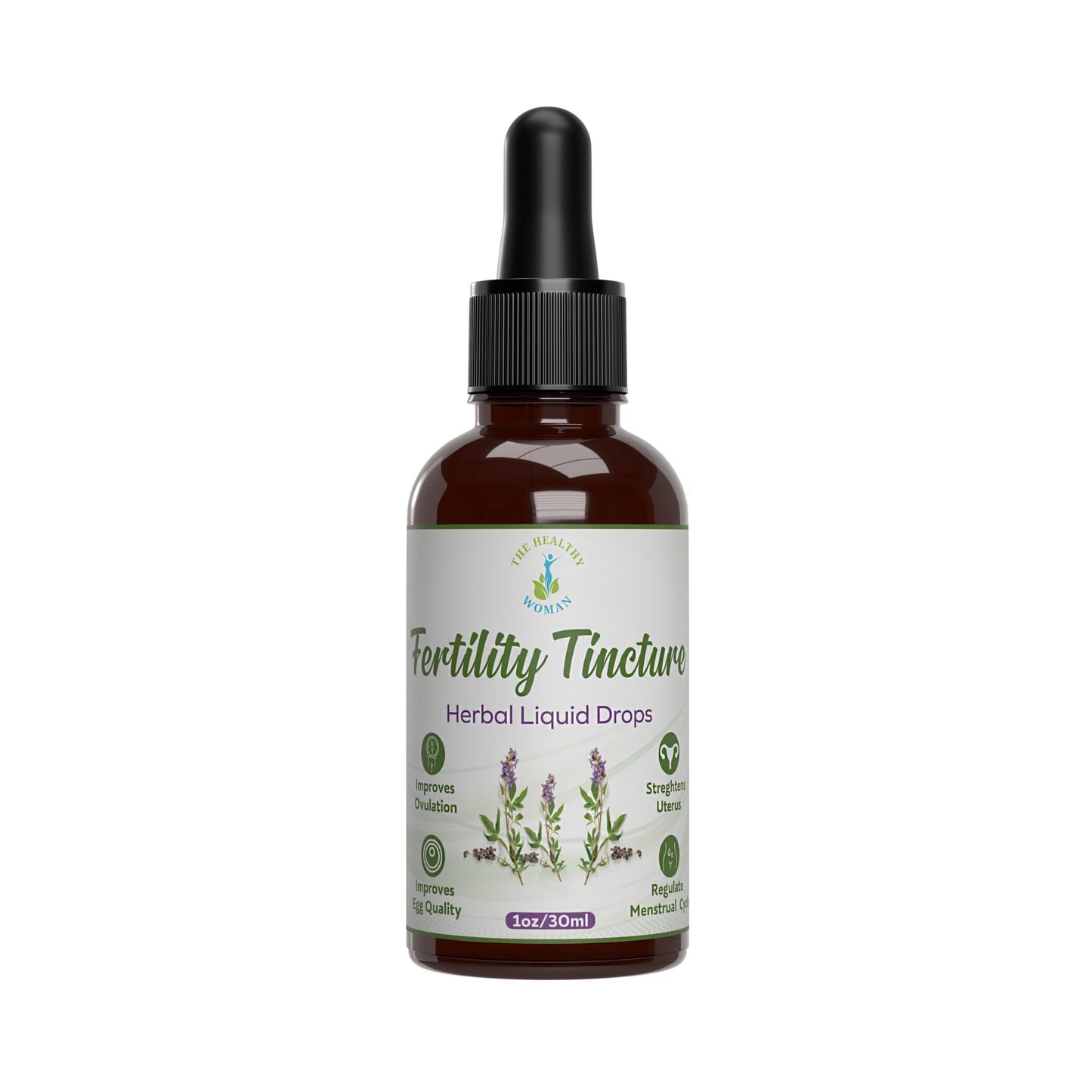 The Healthy Woman Fertility Tincture Herbal Liquid Drops 1oz/30ml