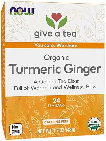 NOW Turmeric & Ginger tea 24 Tea Bags