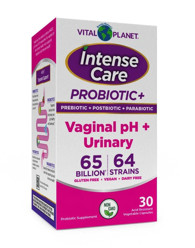 Vital Planet Intense Care Vaginal PH+ Urinary+ Probiotic (30caps)